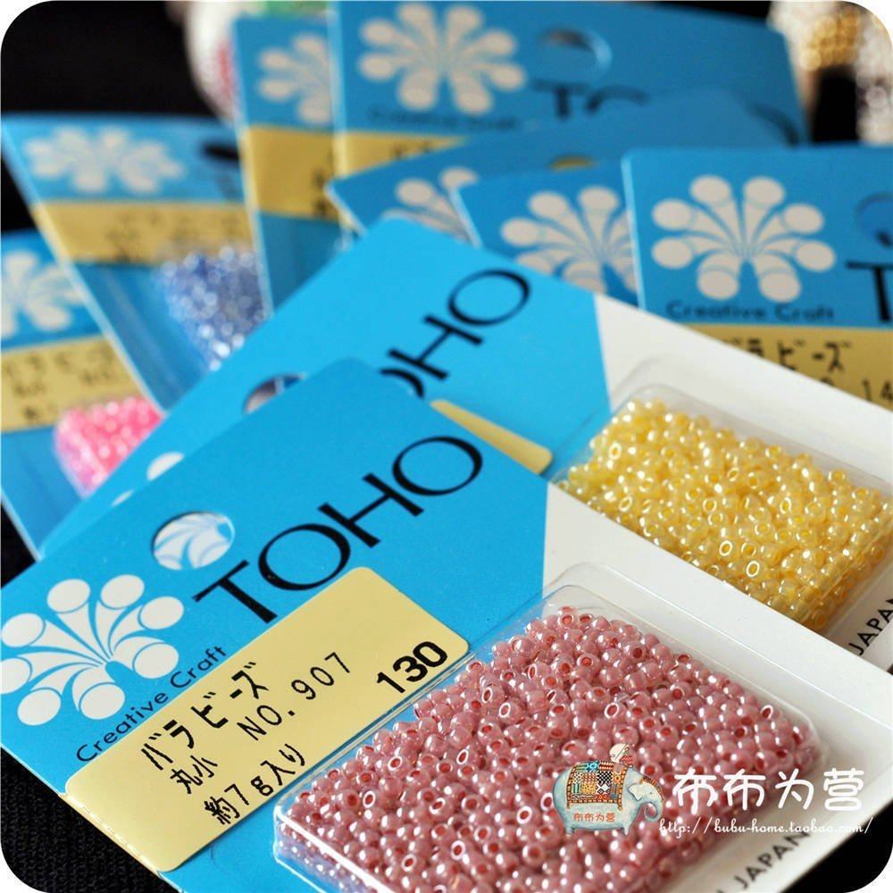 日本进口盒装米珠 toho东宝米珠 彩色染芯系列(丸小) 7g原装
