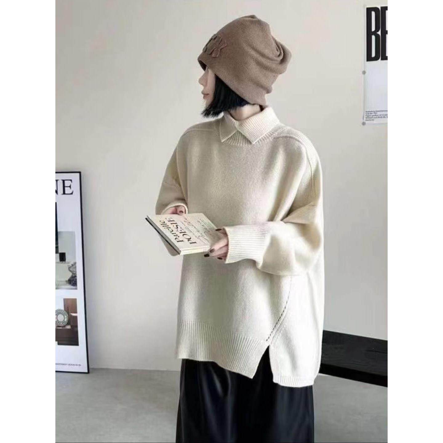 100%全羊毛针织衫上衣