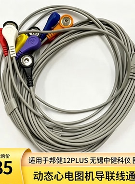 邦健12PLUS无锡中健科仪CB-1304-C 图瑞H300 1200 动态心电导联线