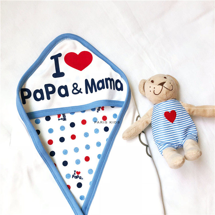 日本春秋婴儿抱被纯棉宝宝夏季薄款新生儿外出抱毯抱被初生小被子