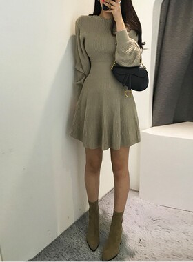 小香风打底秋冬内搭修身显瘦A字