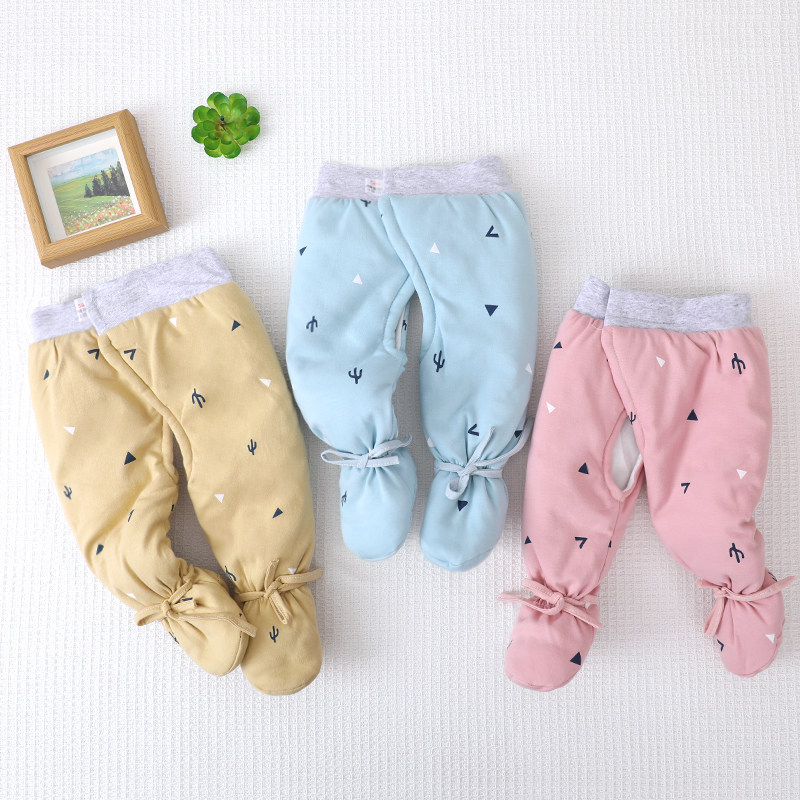 新生婴儿魔术贴包脚裤保暖棉裤秋冬季夹棉长裤宝宝高腰护肚连脚裤,童装/婴儿装/亲子装,裤子,淘宝优惠券,粉丝福利购,淘宝优惠卷