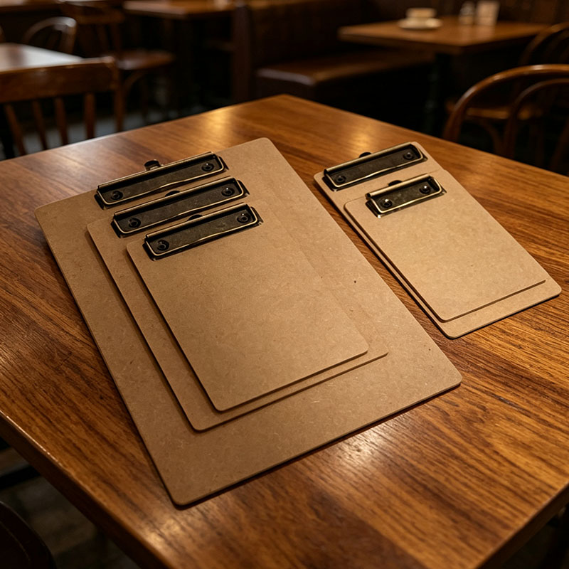 木质加厚纤维板A3A4板夹饭店菜单票据文件夹板学生8K画板办公垫板图片