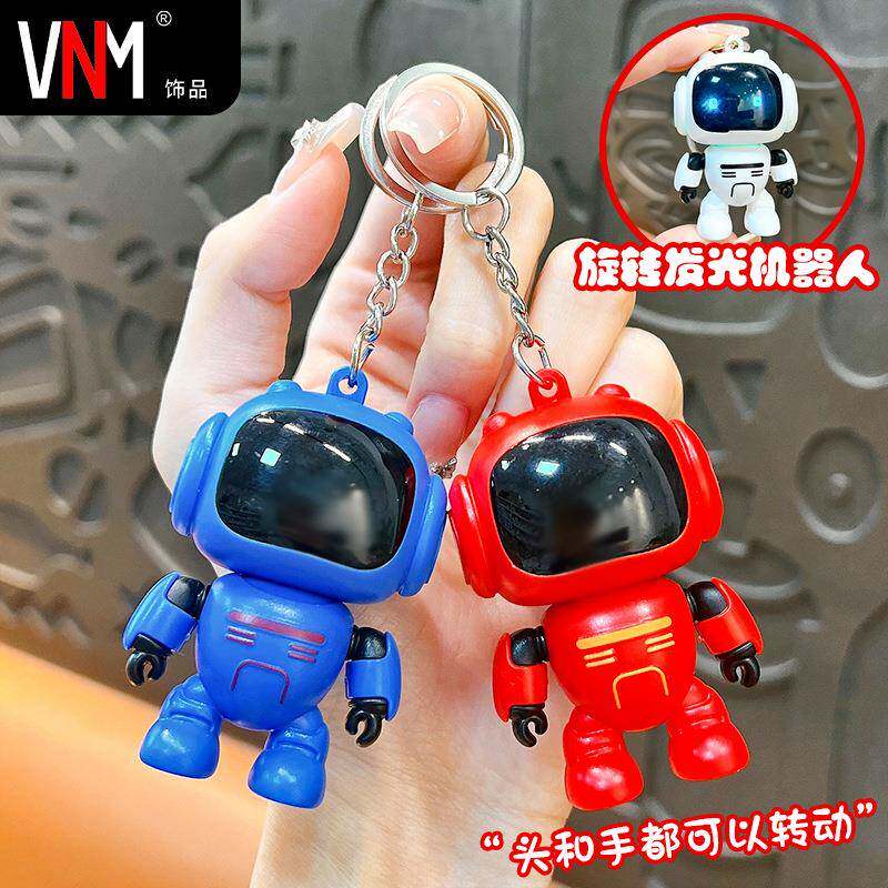 卡通解压机器人太空人钥匙扣情侣书包挂件汽车钥匙链创意礼品