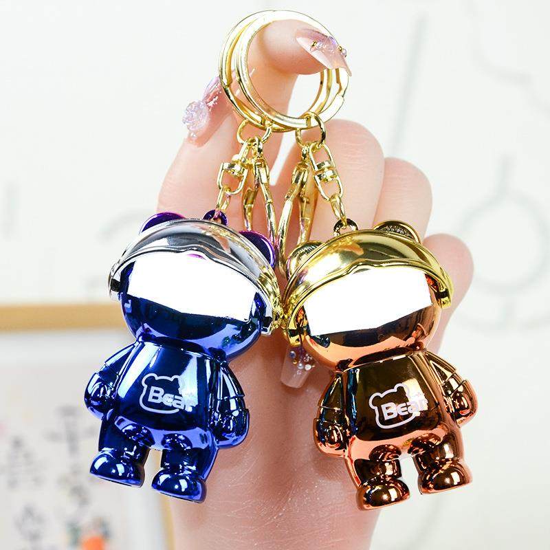 创意发光露营灯钥匙扣潮流男生钥匙链情侣学生包包装饰煤油灯挂件