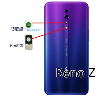 OPPO RenoZ耐磨点  后壳防磨小圆点陶瓷保护接触点后盖闪光灯罩片