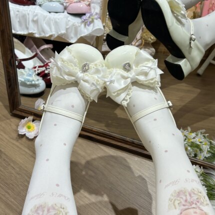 森林娃娃原创【甜心芭蕾】圆头lo鞋可爱百搭日系甜美鞋洛丽塔lo鞋