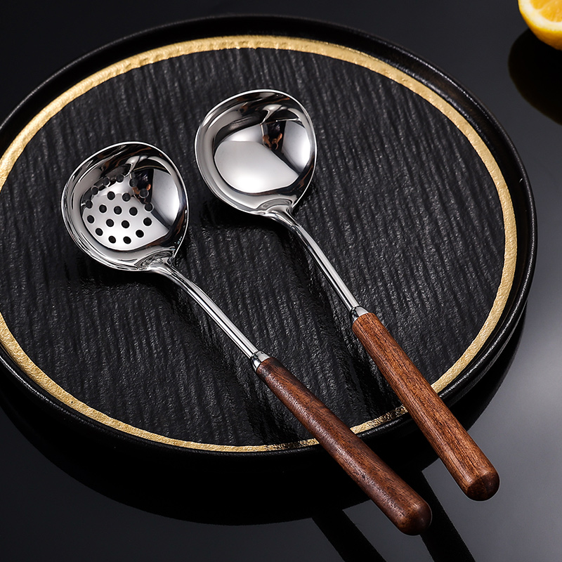 汤勺漏勺304不锈钢火锅勺