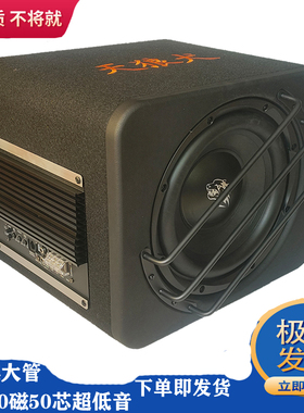 10寸大功率120磁车载有源重低音12V汽车低音炮音箱SUV三厢车专用