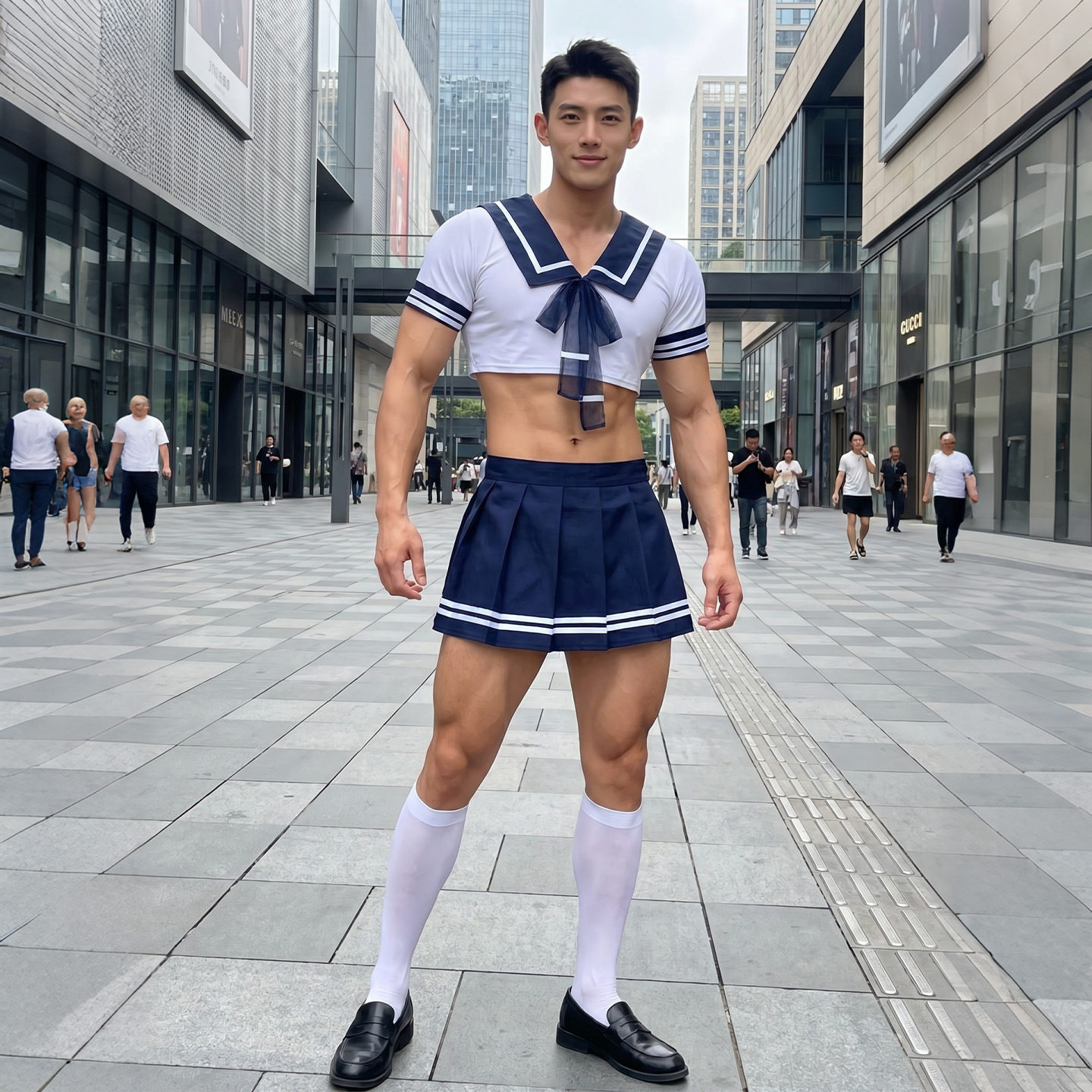 大码内衣性感校园男士jk制服睡衣诱惑纯欲水手服性感套装