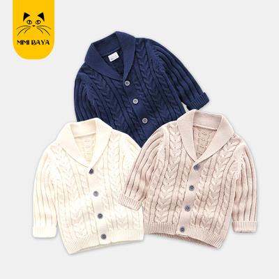 韩版针织外出服春秋款儿童毛衣