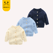 男宝宝针织开衫 毛衣外套男小童针织毛线上衣 毛衣手工编织婴儿春装