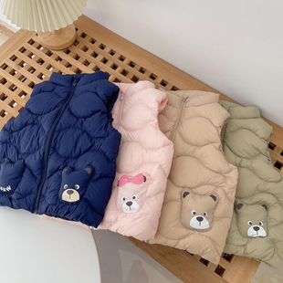 男童女童内胆 童装 2025新款 儿童羽绒马甲婴儿宝宝背心冬装