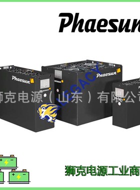 德国PHAESUN蓄电池48V575AH电动平板车 堆垛车电池24V48V80V均售