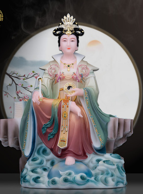 后土娘娘客厅汉白玉中式