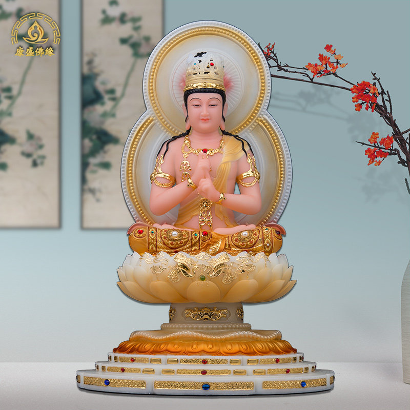 汉白玉大日如来佛祖释迦牟尼佛佛像摆件寺庙家用供奉客厅保平安