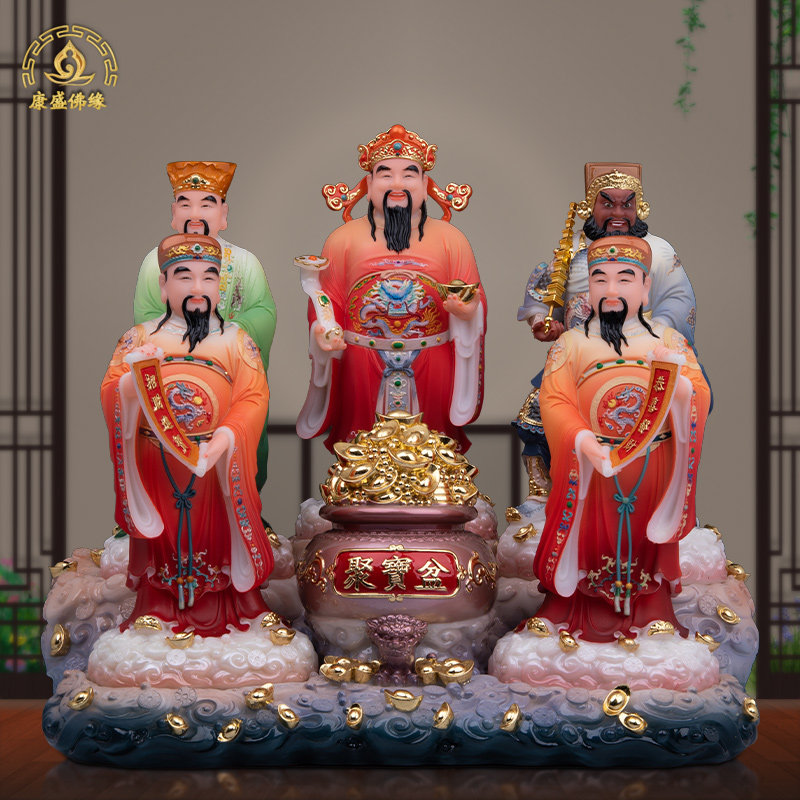 新款财神五路财神汉白玉