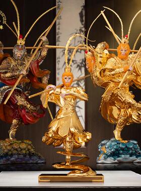 纯铜鎏金尊容齐天大圣佛