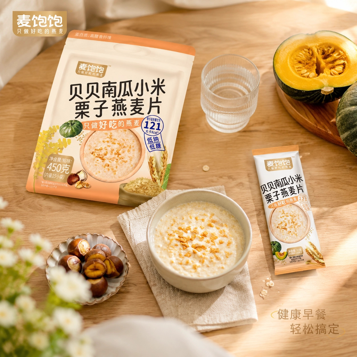 智仁贝贝南瓜小米栗子燕麦片