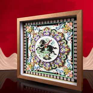 马到成功非遗文创桌面摆件办公室工艺品家居饰品乔迁开业礼物礼品