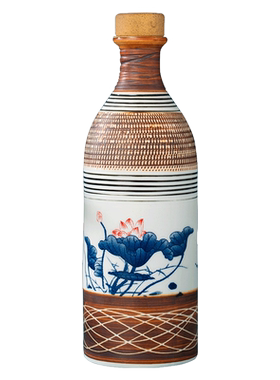 云杰陶瓷酒瓶青花复古清新