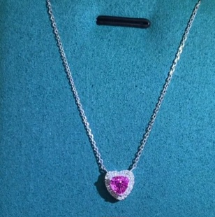 18k金蓝宝石项链 .Jewelry