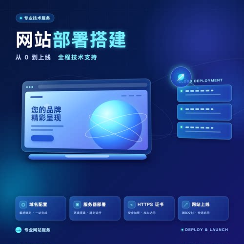 网站部署搭建服务｜服务器环境配置 域名解析 HTTPS证书 网站上线