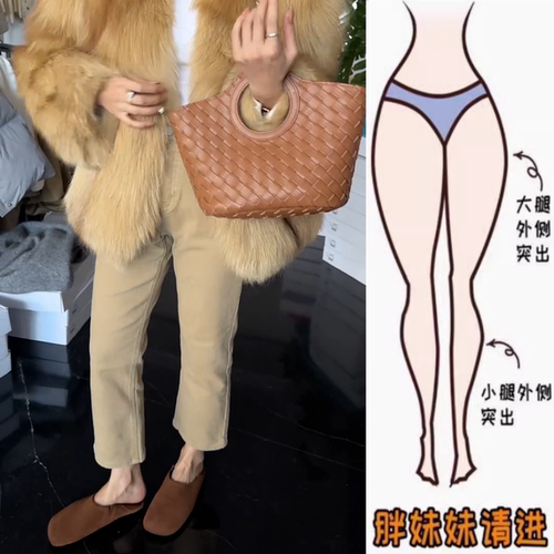 冬季新款加绒高腰显瘦九分烟管裤