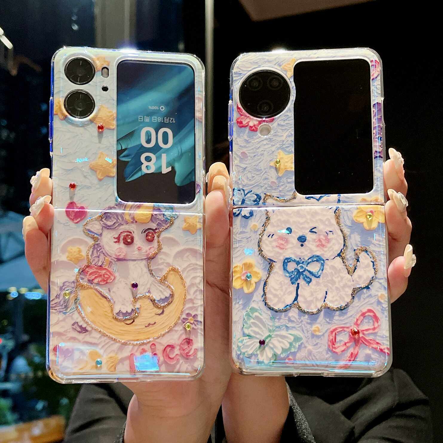 OPPOFindN3Flip油画卡通硬壳