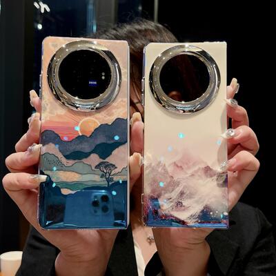 ins油画花田园风vivoX手机壳