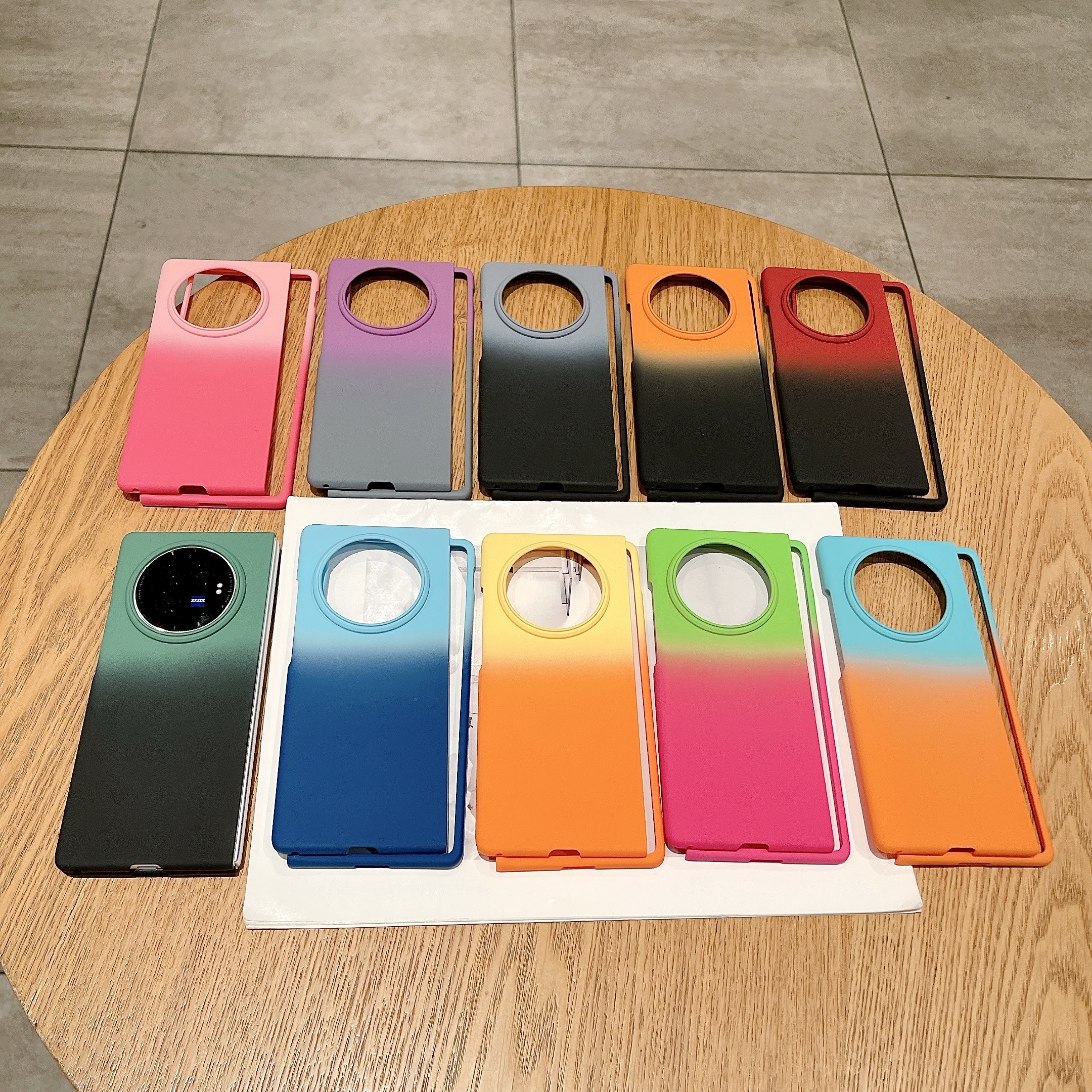简约渐变色适用vivo X Fold3折叠屏手机壳纯色小清新肤感磨砂硬壳超薄vivoxfold3pro新款男女防摔保护套