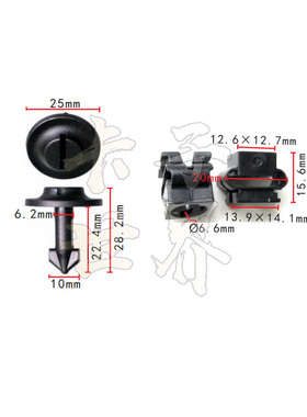 适配大众帕萨特B5领奴 奥迪S8RS5A6LA4A8 发动机底下护板固定卡扣