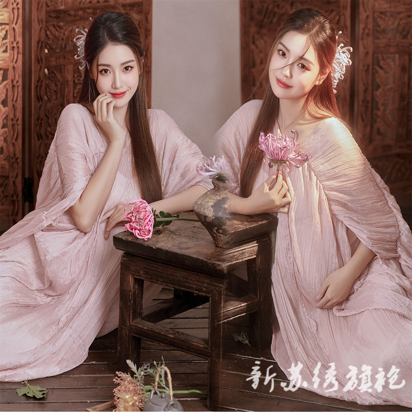 依媚坊新中式禅意孕妇写真服