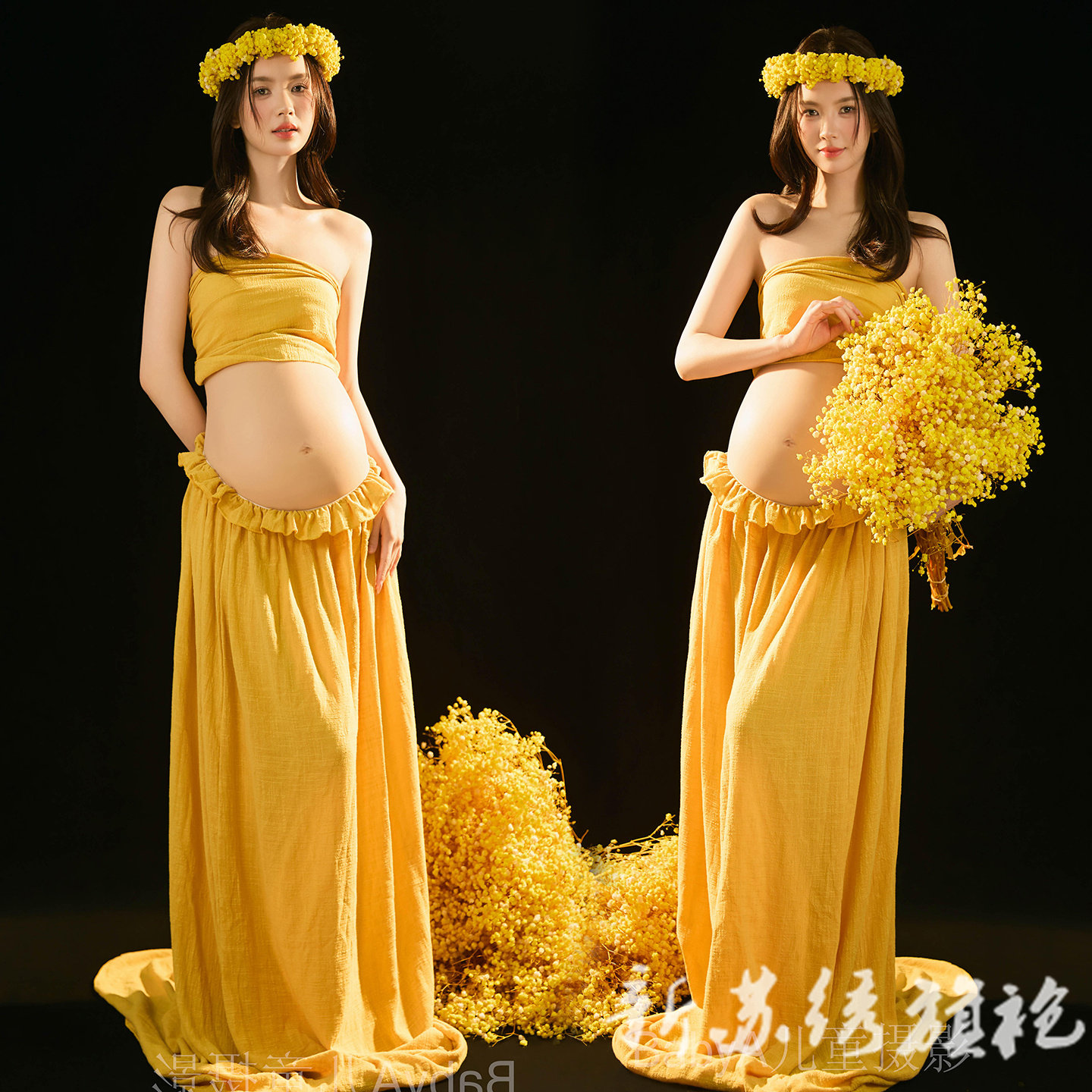 依媚坊新中式禅意孕妇写真服