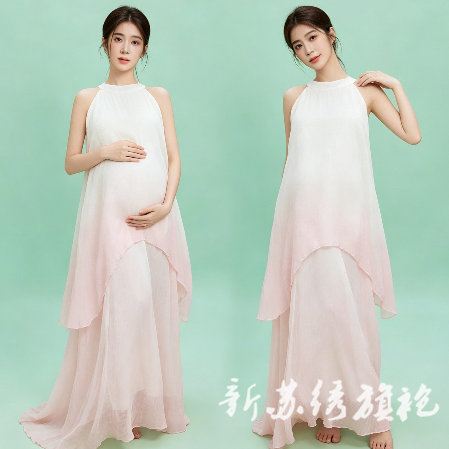 依媚坊新中式禅意孕妇影楼服