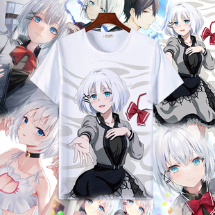 侦探已经死了周边短袖t恤希耶谢丝塔二次元动漫男女学生衣服夏季T