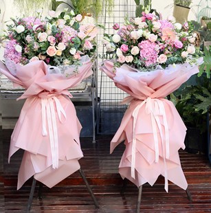 高档开业花篮韩式花篮开业鲜花上海鲜花速递同城乔迁庆典演出画展