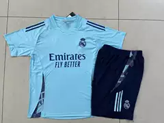 Light Green Short-Sleeved Football Training Jersey for Men 2425, Suitable for Running, Fitness, Warm-Up, Quick-Dry Sports Team Uniform