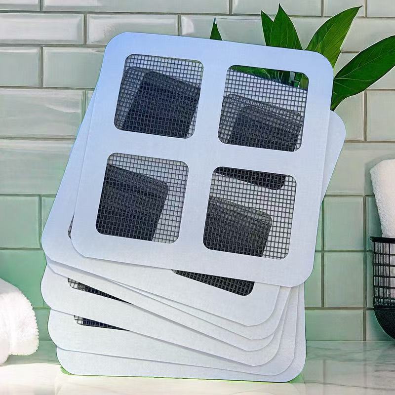 地漏贴防虫自粘浴室毛发过滤拦发网卫生间下水道过滤器厨房防堵塞