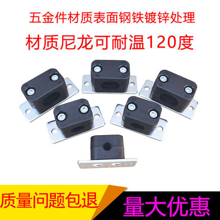 轻型穿水管液压油管管夹圆管固定支架尼龙管卡电缆托架卡套夹紧器