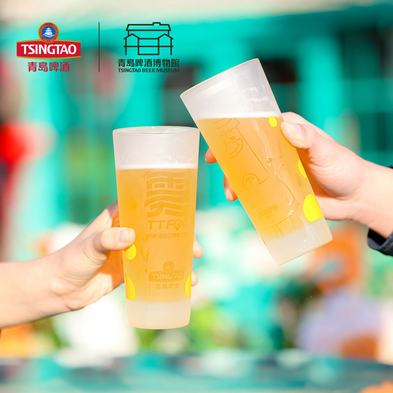 青岛啤酒博物馆HaJoYaa哈酒鸭磨砂杯350ml 青岛啤酒官方文创图片