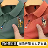 短袖 夏装 t恤男高端翻领夏季 2025新款 刺绣新款 男士 潮流polo衫