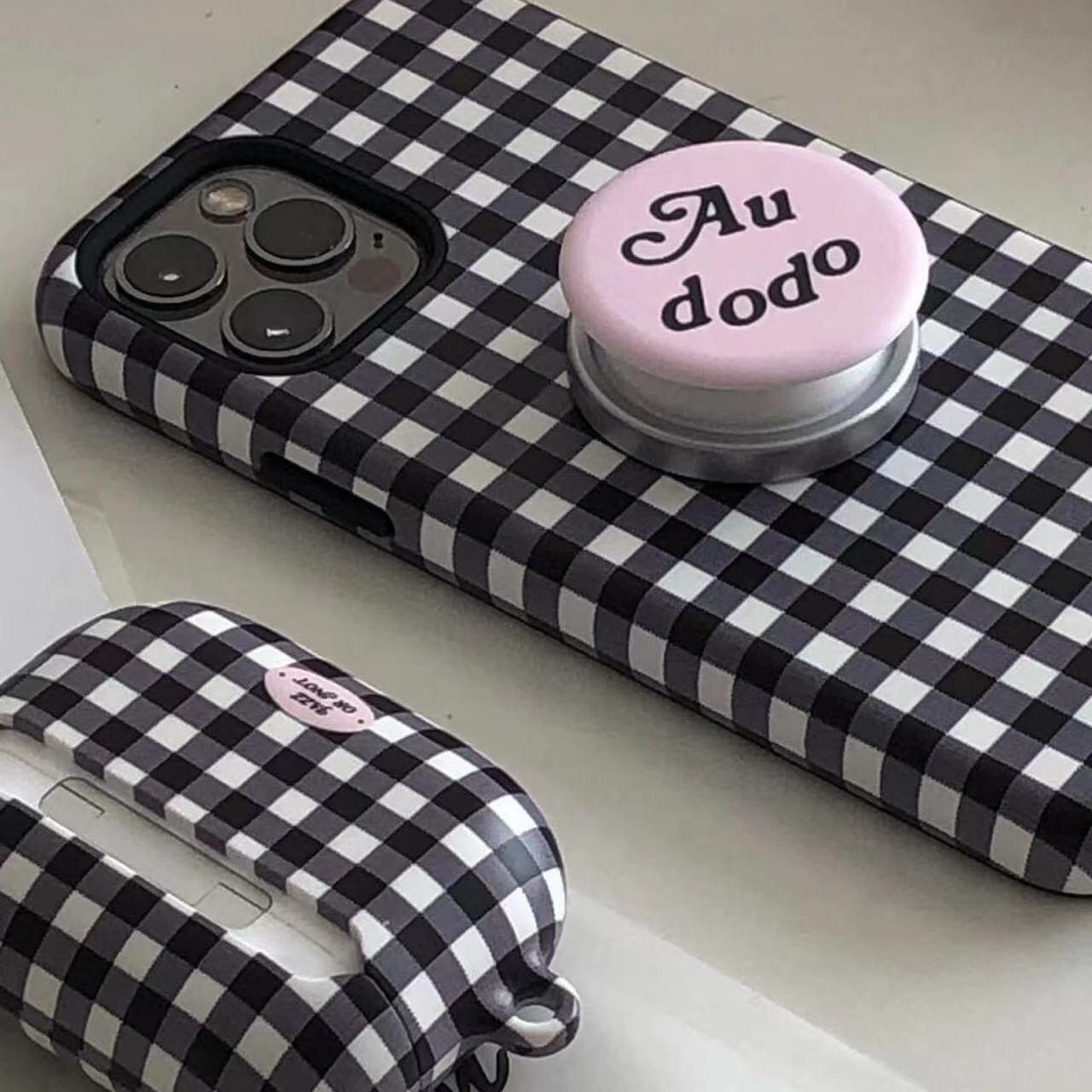 ins韩系格子同款17/16适用iphone15promax二合一手机壳14pro国产磨砂菲林壳双层13苹果12防摔11情侣