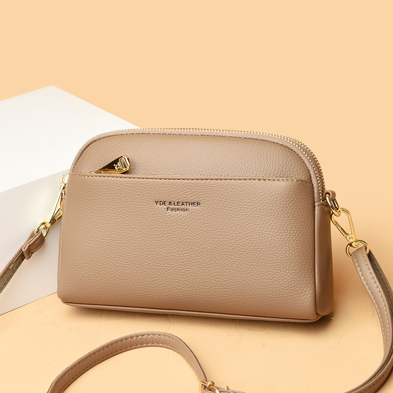 真皮小包软皮女士休闲时尚单肩斜跨迷你横款手机钥匙零钱包妈妈包