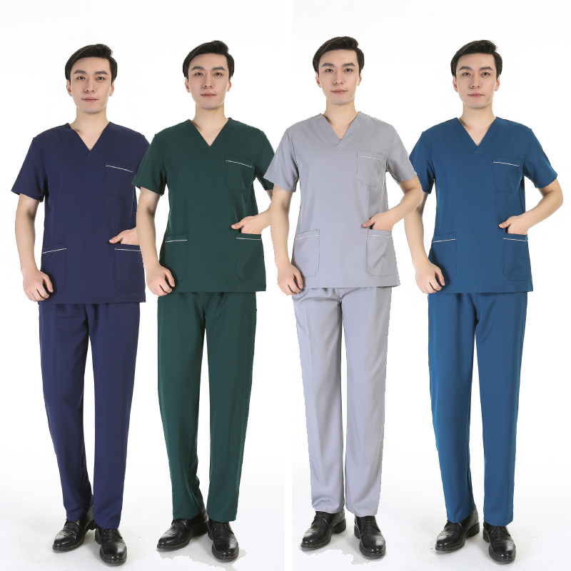 口腔牙医医生工作服牙科速干洗手衣女短袖宠物美容师护士刷手套装