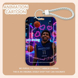 NBA明星学生滑盖卡套凯里欧文周边饭卡公交卡身份证门禁卡保护套