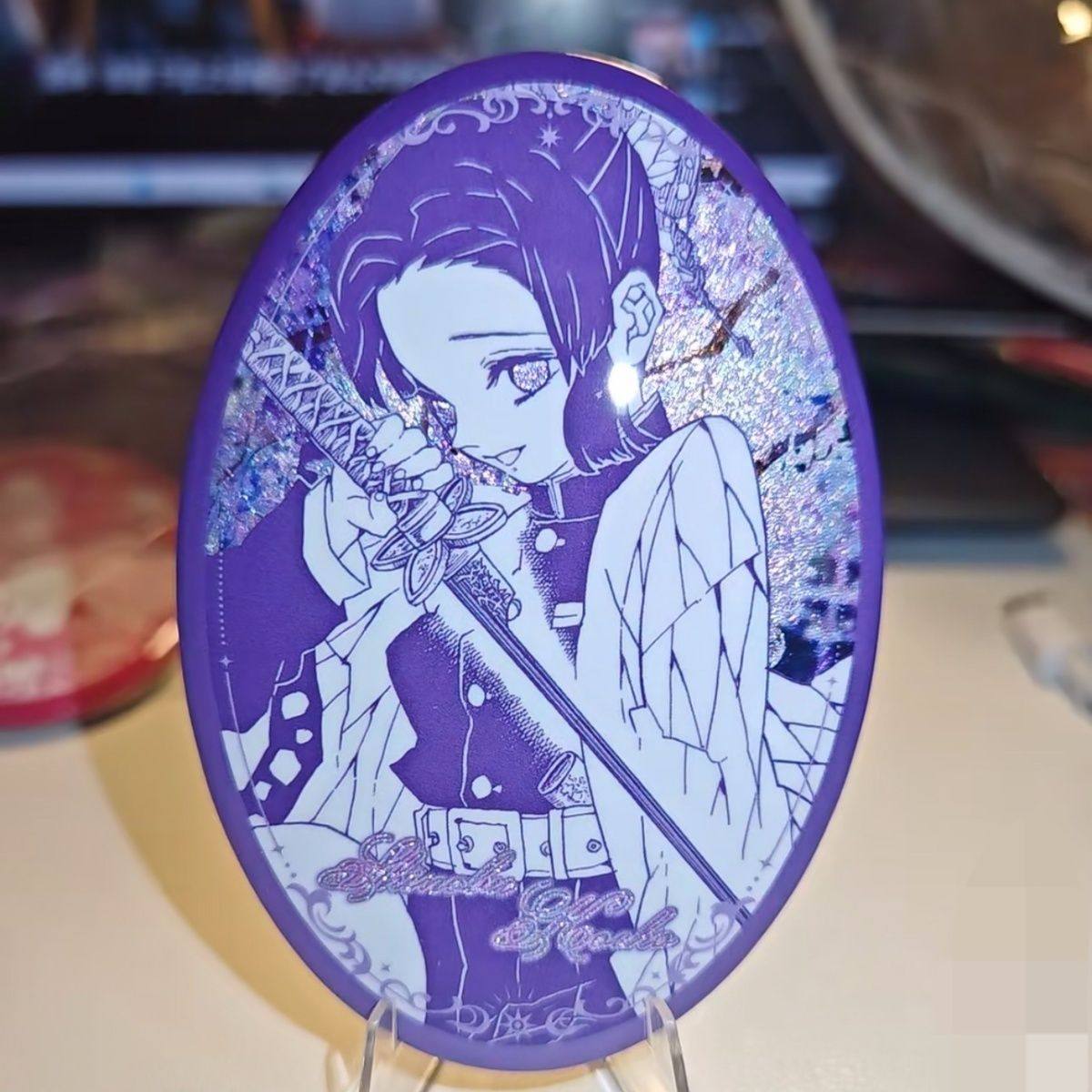 鬼灭之刃动漫周边双闪椭圆徽章