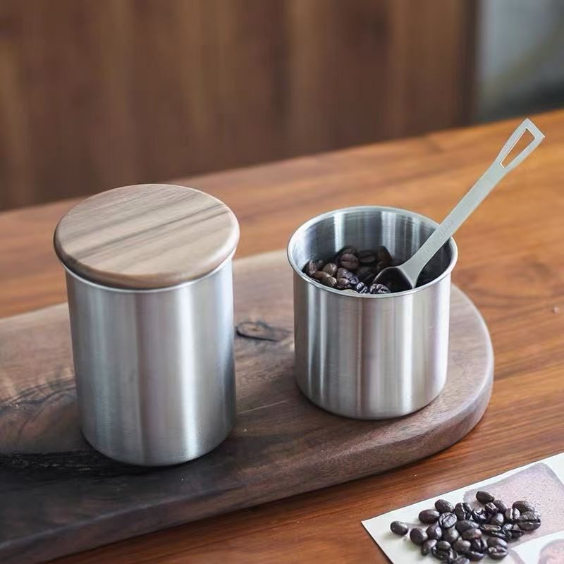 日式不锈钢咖啡豆密封罐食品级咖啡粉保存罐茶叶罐陈皮储存储物瓶,厨房/烹饪用具,密封罐,淘宝优惠券,粉丝福利购,淘宝优惠卷