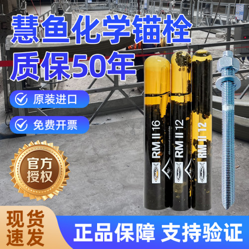 慧鱼化学锚栓M12 化学锚栓M16 化学锚栓M20 M24 化学螺栓锚固件