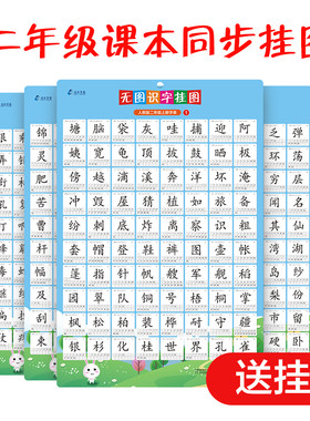 人教版汉字上下册课本同步卡片